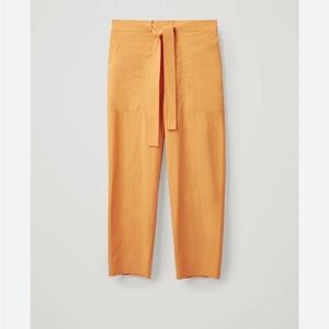 COS Orange Tie-Waist Pants
